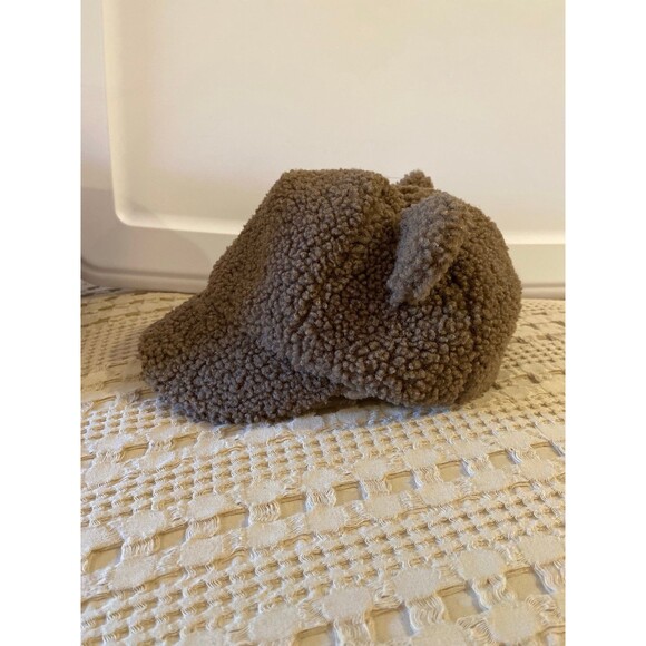 Toddler Fuzzy Bear  Baseball Cap  w/  Cute Ears Adjustable Hat for 6-24 Months - Picture 3 of 11